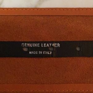 ORANGE LEATHER BELT